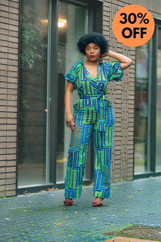 Odette Blue Jumpsuit Apparel & Accessories
