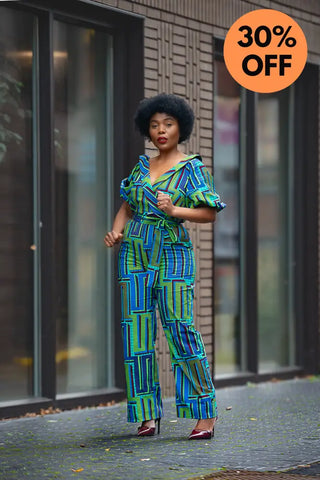 Odette Blue Jumpsuit Apparel & Accessories