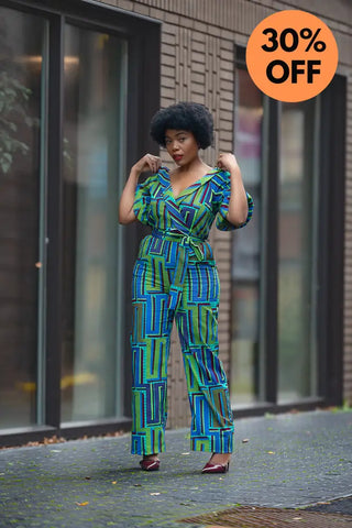 Odette Blue Jumpsuit Apparel & Accessories