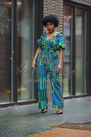 Odette Blue Jumpsuit Apparel & Accessories