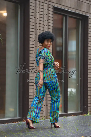 Odette Blue Jumpsuit Apparel & Accessories