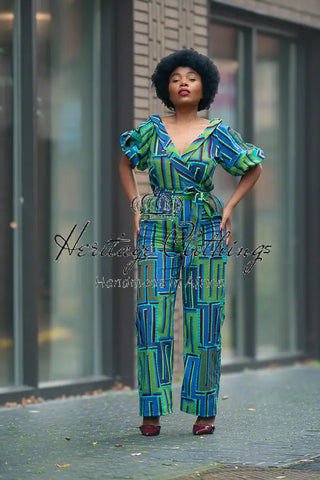 Odette Blue Jumpsuit Apparel & Accessories