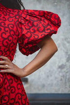 OLORI RUBY RED PRINT DRESS Women’s Dress
