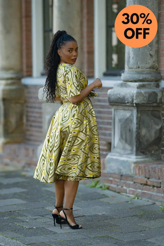 OLUCHI GOLD DRESS Women’s Dress