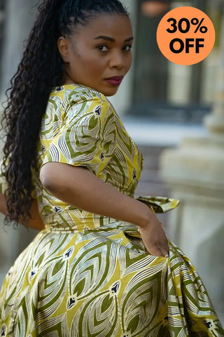 OLUCHI GOLD DRESS Women’s Dress