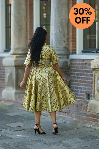 OLUCHI GOLD DRESS Women’s Dress