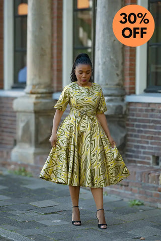 OLUCHI GOLD DRESS Women’s Dress