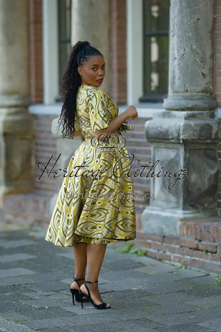 OLUCHI GOLD DRESS Women’s Dress