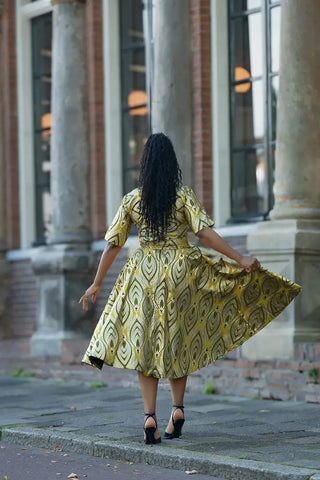 OLUCHI GOLD DRESS Women’s Dress