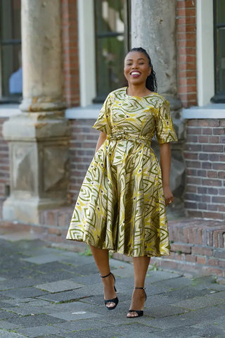 OLUCHI GOLD DRESS Women’s Dress