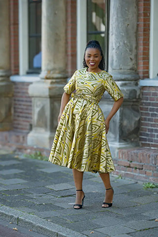 OLUCHI GOLD DRESS Women’s Dress