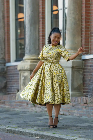 OLUCHI GOLD DRESS Women’s Dress