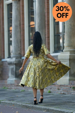 OLUCHI GOLD DRESS Women’s Dress