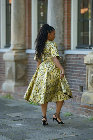 OLUCHI GOLD DRESS Women’s Dress