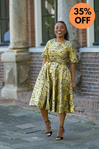 OLUCHI GOLD DRESS Women’s Dress