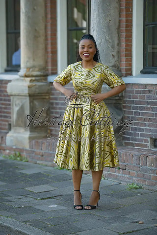 OLUCHI GOLD DRESS Women’s Dress