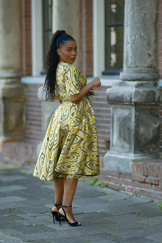 OLUCHI GOLD DRESS Women’s Dress