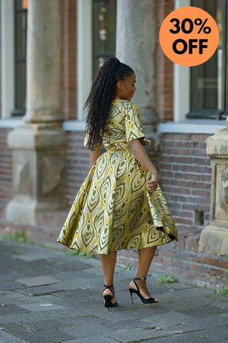 OLUCHI GOLD DRESS Women’s Dress