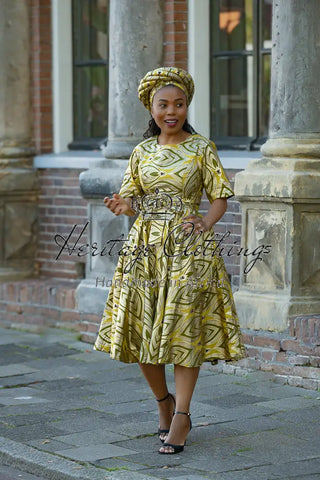 OLUCHI GOLD TURBAN HEADWRAPS