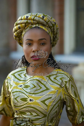 OLUCHI GOLD TURBAN HEADWRAPS