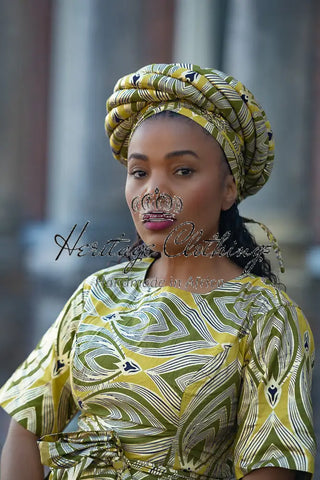 OLUCHI GOLD TURBAN HEADWRAPS