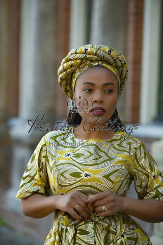 OLUCHI GOLD TURBAN HEADWRAPS
