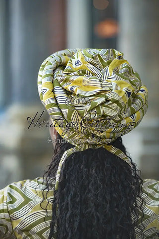 OLUCHI GOLD TURBAN HEADWRAPS