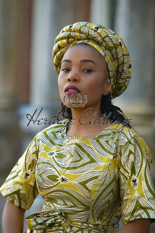 OLUCHI GOLD TURBAN HEADWRAPS