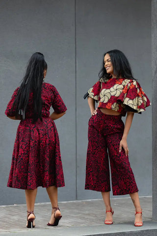 OLUCHI RED AND BLACK DRESS Dresses