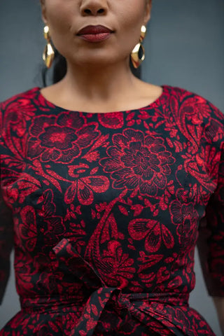 OLUCHI RED AND BLACK DRESS Dresses