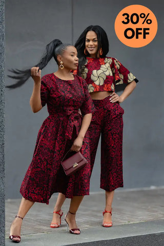 OLUCHI RED AND BLACK DRESS Dresses