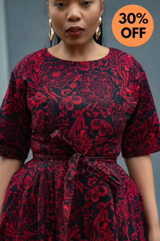 OLUCHI RED AND BLACK DRESS Dresses