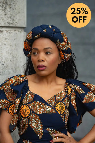 OMOLOLA PRINTED BRAIDED TURBAN HEADWRAPS