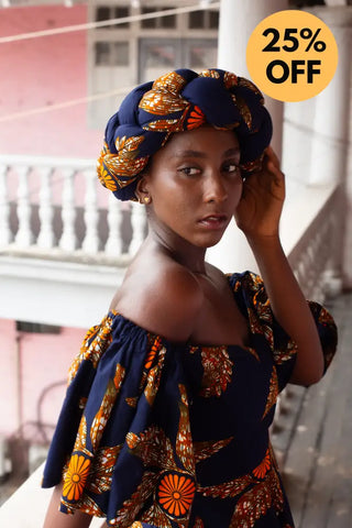 OMOLOLA PRINTED BRAIDED TURBAN HEADWRAPS
