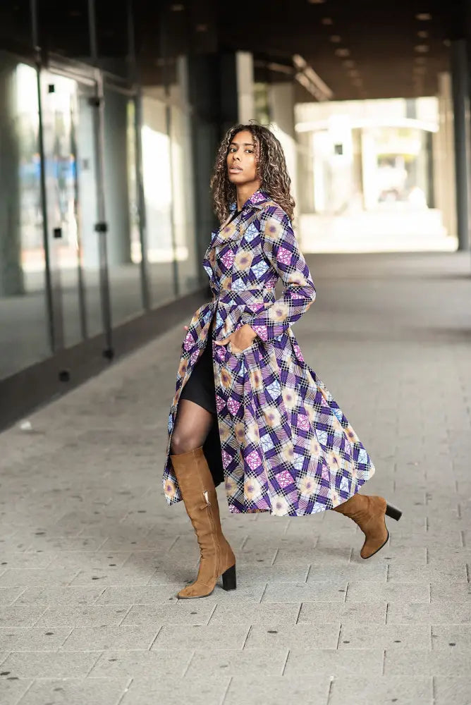 ORIANA PURPLE AND GOLD JACKET Coats & Jackets