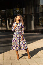 ORIANA PURPLE AND GOLD JACKET Coats & Jackets