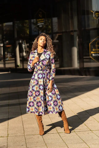 ORIANA PURPLE AND GOLD JACKET Coats & Jackets