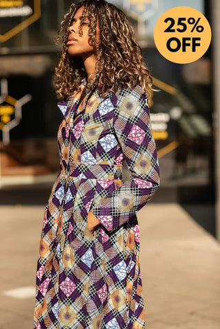 ORIANA PURPLE AND GOLD JACKET Coats & Jackets