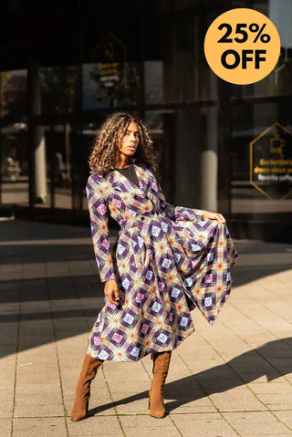 ORIANA PURPLE AND GOLD JACKET Coats & Jackets