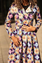 ORIANA PURPLE AND GOLD JACKET Coats & Jackets