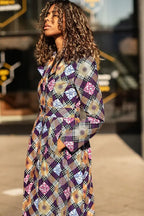ORIANA PURPLE AND GOLD JACKET Coats & Jackets