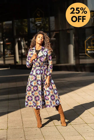 ORIANA PURPLE AND GOLD JACKET Coats & Jackets