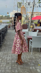 OYIN PINK MIDI DRESS Women’s Dress