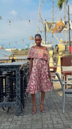 OYIN PINK MIDI DRESS Women’s Dress