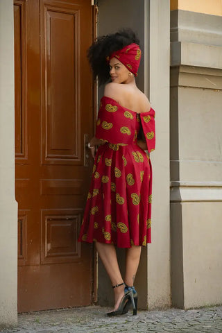 Oyin Red And Yellow Dress Dresses