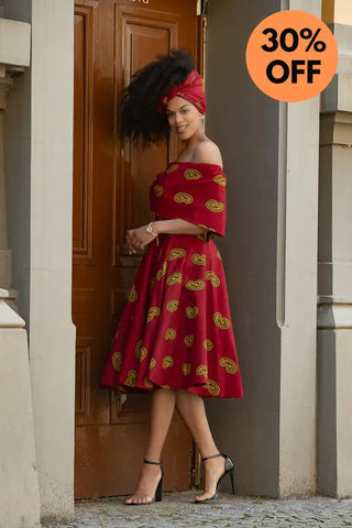 Oyin Red And Yellow Dress Dresses