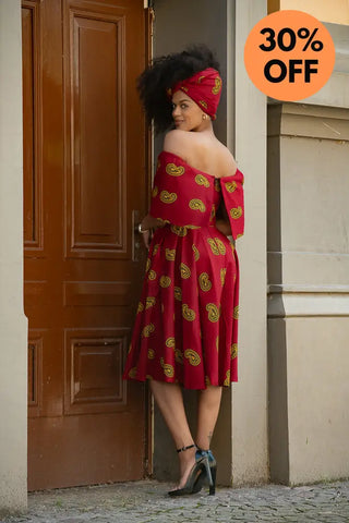 Oyin Red And Yellow Dress Dresses