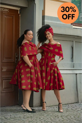 Oyin Red And Yellow Dress Dresses