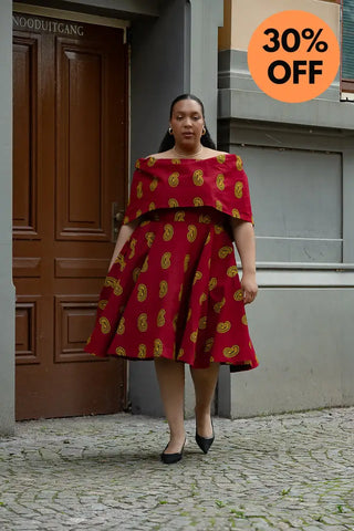 Oyin Red And Yellow Dress Dresses