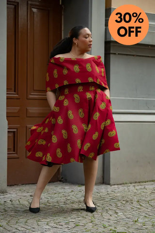 Oyin Red And Yellow Dress Dresses